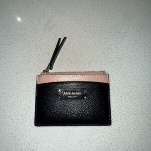 Kate Spade Black and Pink Card Wallet